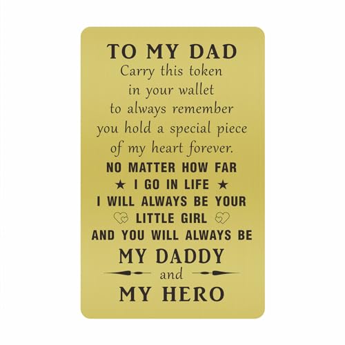 Carte portefeuille papa pour souvenir quotidien de sa fille adorée