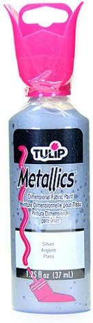 Tulip Metallics Dimensional Fabric Paint (Silver) [6 Pieces] Product Description: Tulip Metallics Dimensional Fabric Paint- Color: Silverthese 3-D Paints Provide A Lustrous Metallic Sheen For All Your Fabric And Craft Projects.The Non-Toxic P