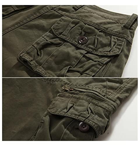Short cargo multi-poches FULBHPRINT en coton résistant et coupe décontractée - 7