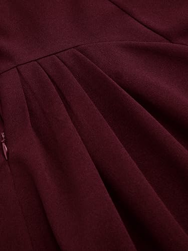 CIDER Maxi Skirt for Women Mid Waist Pleated A Line Casual Long Flowy Solid Skirt for Women3