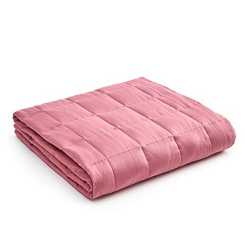 YnM Kids Weighted Blanket — Heavy 100% Oeko-Tex Certified Cotton Material with Premium Glass Beads (Bradied Apricot , 41''x60'' 10lbs), Suit for One Person(~90lb) Use on Twin Bed YnM Kids Weighted Blanket — Heavy 100% Oeko-Tex Certified Cotton Material with Premium Glass Beads (Bradied Apricot , 41''x60'' 10lbs), Suit for One Person(~90lb) Use on Twin Bed