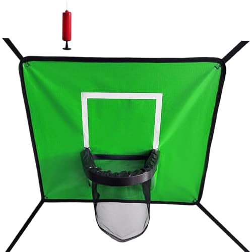Juego de canasta de baloncesto para cama elástica para niños, juguete de tiro de baloncesto de rebote, cesta de trampolín duradera con pelota, divertida actividad deportiva en interiores y exteriores