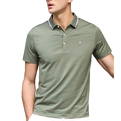 Polo pour homme basique gris bleu : fini les cols rigides inconfortables