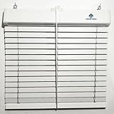 alicantinas persianas Fabricado en España Persiana Alicantina de PVC Color Blanco  Corte a Medida  PERTONI TENDE (Ancho 120cm X 200cm Alto)