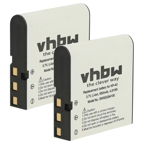 vhbw 2X batería Compatible con Bell & Howell DNV900HD cámara (950 mAh, 3,6 V, Li-Ion)