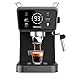 Cecotec Cafetera Express Power Espresso Touch ColdBrew. 1350W, Café en Frío, Espresso y Cappuccino, 20 Bares de Presión, Vaporizador Orientable, Táctil, Depósito de Agua 1,5L y de Leche 550ml