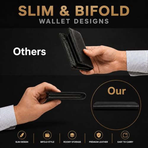 Image of Stylish Leather Wallet for Men with Card Holder