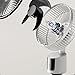 ventilador de pedestal USB con ajuste de altura 58-80 cm Imagen de ventilador de pedestal USB con ajuste de altura 58-80 cm