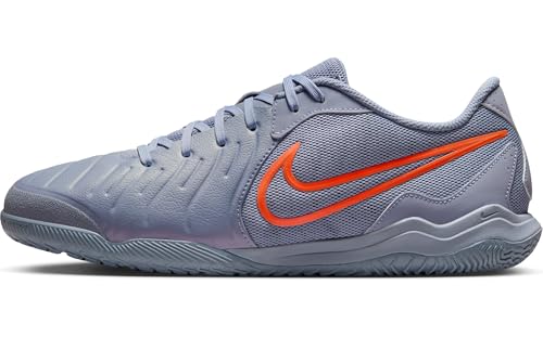 Nike Tiempo Legend 10 Academy Indoor/Court Low-Top Soccer Shoes (Blue Eclipse/Black)