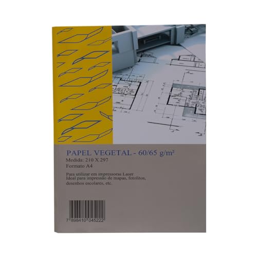 Papel Vegetal 60/65 gr A4 210x297 50un