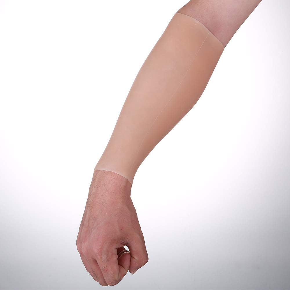 Silicone Fake Arm - Realistico Silicone Sleeve Fake Arm - Morbido Silicone Sleeve - per Cicatrice Tatuaggio Voglia Oscuramento E Cosplay