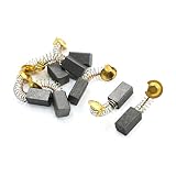 DealMux 8 piezas de escobillas de carbono para motor 13 mm x 7 mm x 6 mm para amoladora angular Hitachi