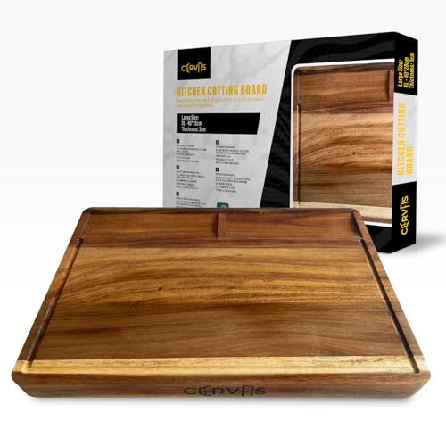 CERVAS Tabla de Cocina Madera Acacia 40x28 cm