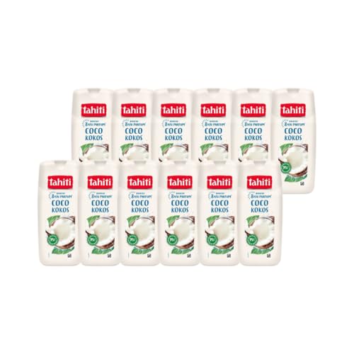 Tahiti - Gel douche - Parfum 8H - Coco - Format Économique - 12x250ml