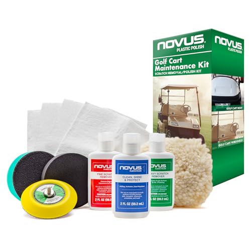Novus Plastic Polish | Golf Cart Maintenance Kit | Includes NOVUS...