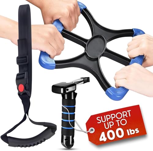 Generic 3-in-1 Elderly Assistance Kit: Standing Aid & Car Assist Grab Handle, Blue, Plastic, 4 inches x 6 inches
