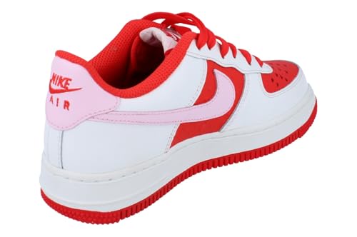Nike Air Force 1 Big Kids' Shoes (HV5165-121, Summit White/Light Crimson/Fire Red/Pink Foam)3