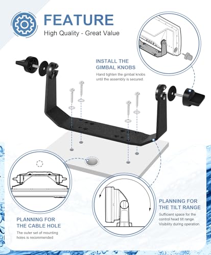 Image of Replacement Gimbal Mount Kit 740149-1 for All Hummingbird Helix 8 /9 /10 Models