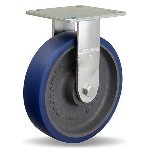 8" Poly-Soft® Wheel Medium Duty Rigid Caster (R-MS-8SPB)