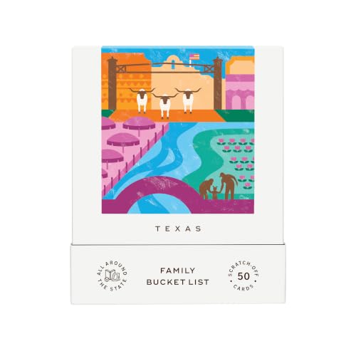 Image of Texas Family Adventure Bucket List - 50 Scratch-Off Cards
