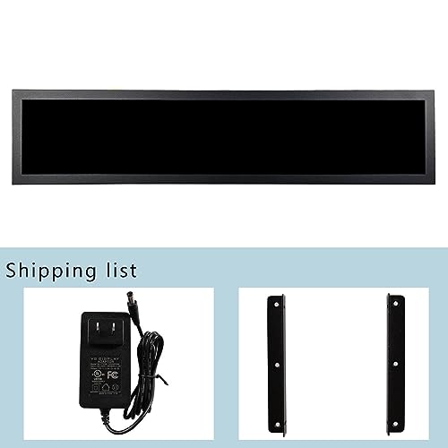 Image of VSDISPLAY 28'' Long Stretched Bar LCD Screen Monitor with USB /H /D Input | 1920x360 IPS Display for Gaming Marquee Cabinet,Store Shelf Advertising,Digital Signage