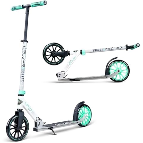 Madd Gear Metro 200 Folding Adult & Teen Scooter - Adjustable, Lightweight, 2-Wheel Commuter Scooter with Large Smooth Rolling Wheels (Graphic 1) Cover