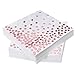 iZoeL 60 pcs Serviettes Or Rose Papier, Serviettes Cocktail 33 * 33cm 3 Plis avec Or Rose Dots Serviettes Vaisselle Jetable pour Anniversaire De Mariage Dîner Déjeuner Fête mariée Baby Shower