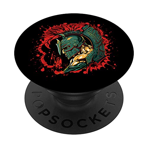 Spartan Mythologie Workout Sparta Grec Gladiator Gym PopSockets PopGrip Interchangeable