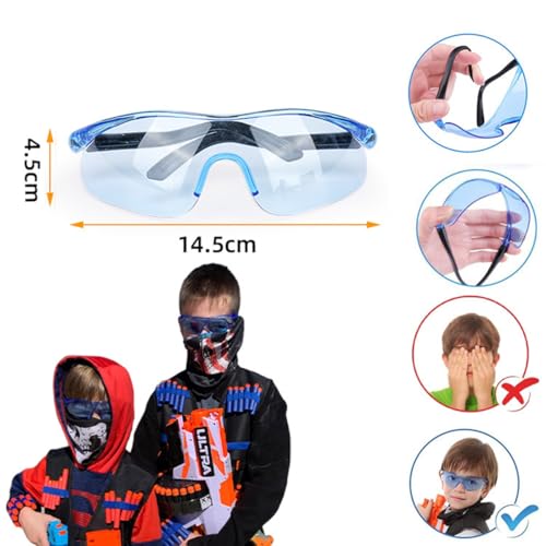 TiGog Taktische Weste Jungs Set für NERF-Waffen, Kinder Taktische Jacke Set mit Maske, Schutzbrille, 2 Armband, Dartgürteln, Waffenholster, Kids Tactical Vest für Nerf Zubehör