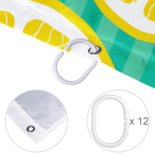Rideau de douche standard 183x183 cm imperméable pour baignoire et douche - 5