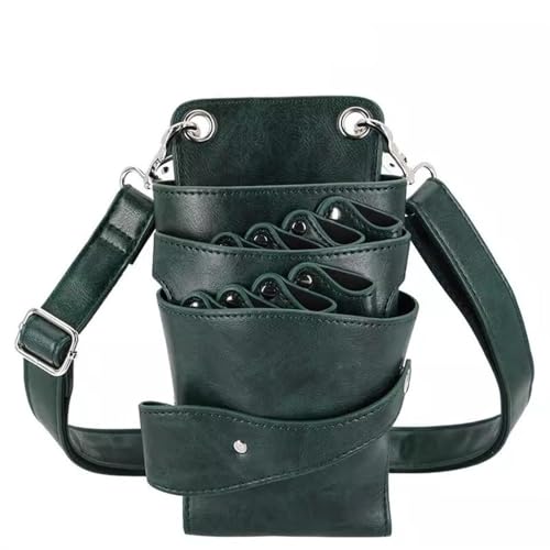 シザーケース 多機能電動バリカン ペット用バリカン ヘアサロン用 ヘアシザー ウエストバッグ 美容師 理容師 収納ケース ツールバッグ ヘアカット トリマー プロ用 大容量(Color 3)