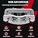 MOSTPLUS Front Disc Brake Calipers Assembly Compatible for Chevy Silverado Avalanche Express Suburban GMC sierra 1500 Yukon XL Cadillac Escalade w/Bracket 18B4918A 18B4919A