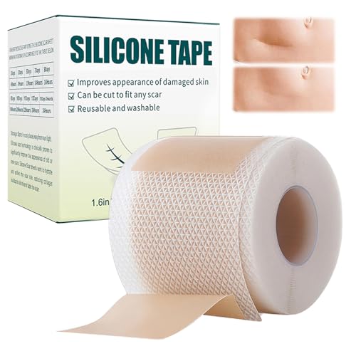 Parches Cicatrizantes,Hojas de silicona de cicatrices,Scar Sheets,Hojas de para Cicatrices Tiritas Cicatrizantes,Scar Tape,Rollo de ApositosCicatrizantes(4cmx150cm),Color de piel