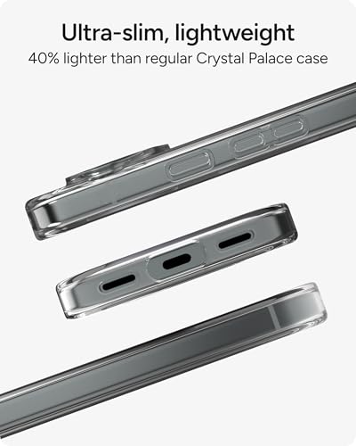 Image of ZAGG Crystal Palace Lite Google Pixel 10 Pro XL Case - Crystal Clear, Ultra-Slim, 10ft Drop Protection, Graphene Strength, Anti-Yellowing, Wireless Charging Compatible, Clear
