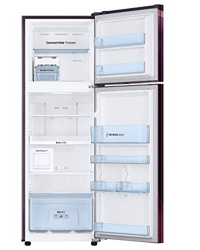 Image of Samsung 265 L 3 Star Inverter Frost Free Double Door Refrigerator(RT30A3A234R /HL,Rythmic Twirl PLUM)