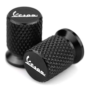 USPANDI Vespa Ventilkappen Schwarz