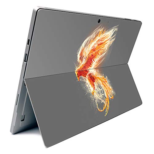 Image of MightySkins Carbon Fiber Skin for Microsoft Surface Pro 7 - Phoenix | Textured Carbon Fiber Finish | Easy to Apply, Remove, and Change Styles | Made in The USA