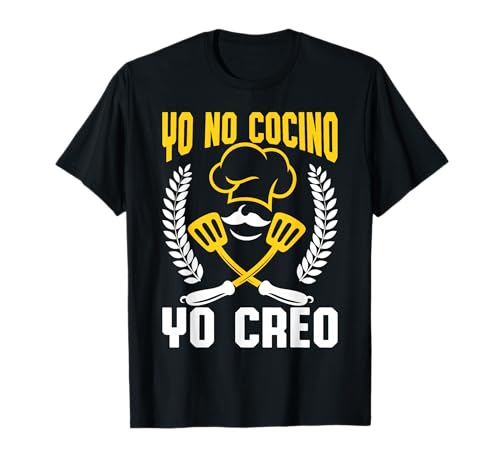 Eu Não cozinho eu acredito cozinheiro cozinha comida homem presente t-shirt, Preto, S