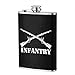 Produktbild Bgejkos Army Infantry Branch Insignia Military 8 Unzen Tasche Flachmann Auslaufsicher Flagon Edelstahl