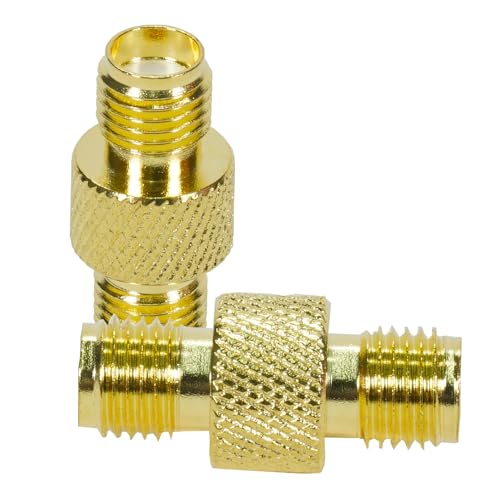 Fohevers 2 Pcs SMA Female Jack to Female Adapter RF Coaxial Coax Antenna Connector for Satellite LNB Freesat, TV Antenna - Image 2