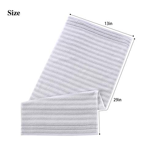 Dyholiland Hand Towels For Bathroom 100% Cotton Soft Highly Absorbent Hand Towel Set, Size 13" X 29" (Gray, 3-Pack) #TOP5
