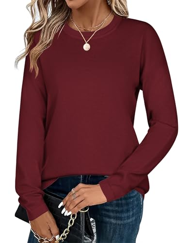 Image of Zeagoo Sweaters for Women Fall Outfits Trendy 2025 Long Sleeve Shirts Bussiness Casual Knit Pullover Sweater Tops