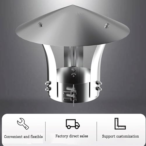 Chapeau de cheminée et protection conduits évacuation poêle chauffage
