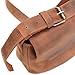 Hide & Drink, Classic Saddle Bag, Messenger Bag with Adjustable Shoulder Strap, Travel Organizer, Casual Purse, Stylish Accessories, Full Grain Leather, Handmade, Bourbon Brown