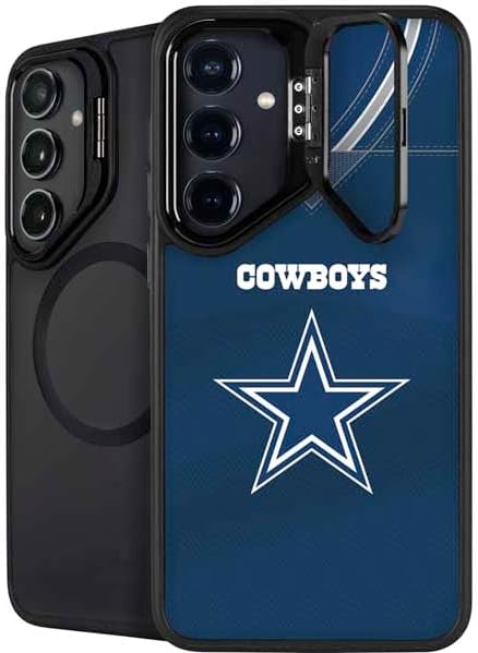 Skinit Kickstand Phone Case Compatible with Galaxy S25 - Officially Licensed NFL Dallas Cowboys Design