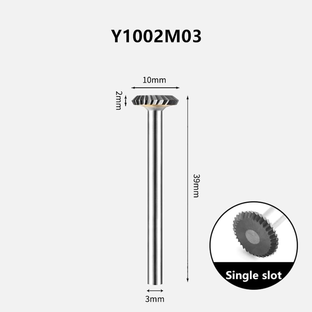 Fresa carburo disco arco lima rotativa tipo Y con mango 3mm 1 pieza
