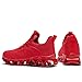 Mens Running Walking Shoes Blade Tennis Casual Fashion Slip on Sneakers Comfort Non Slip Work Sport Athletic Trainer Red