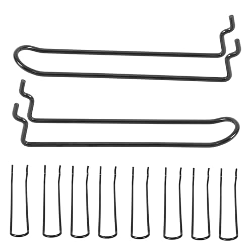 jojofuny Pegboard Hooks Accessories 10pcs Double Loop Pegboard Hooks Screw Driver Organizer for Home