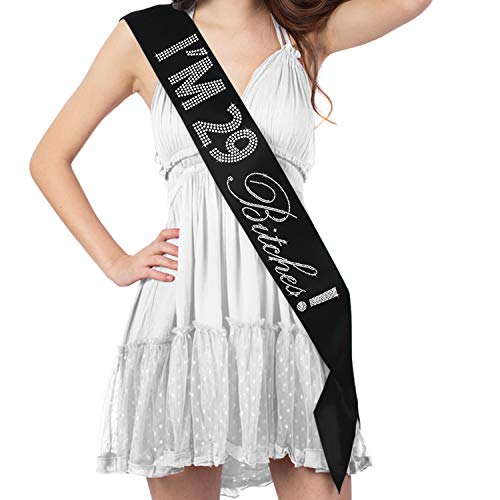 29th Birthday Decorations - I'm 29 Bitches! Rhinestone Satin Sash - 29th Birthday Gifts for Women