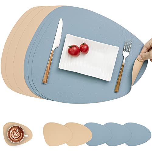 Myir JUN Leather Table Mats and Coasters